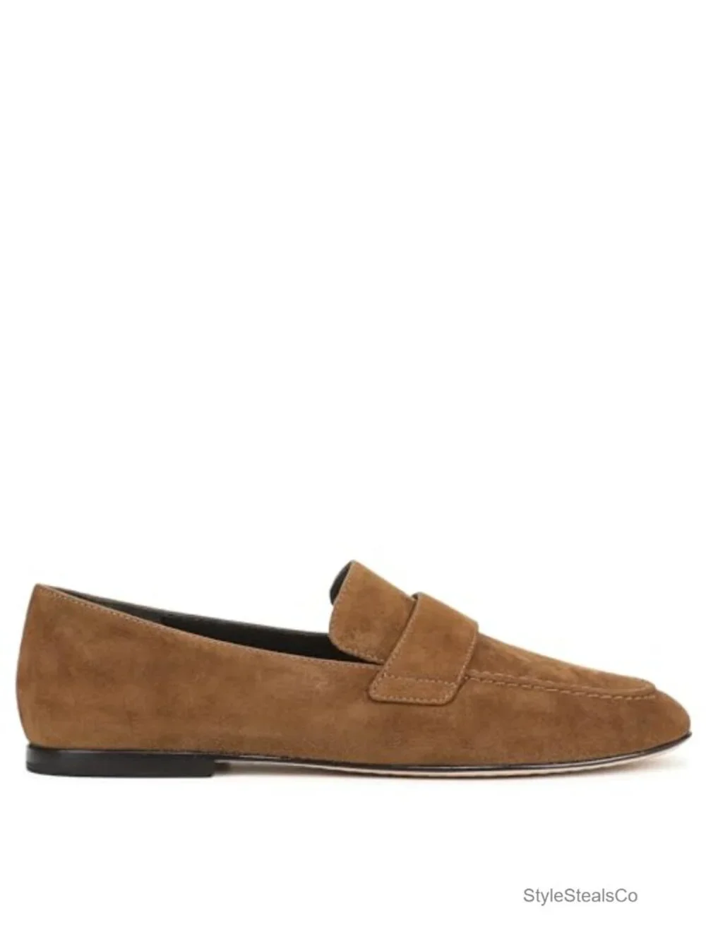 Ultra-Soft Leather & Suede Slip-On Moc Loafers